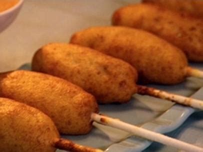 alton brown corn dogs|corn dog food network.